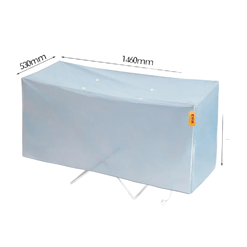 Cubierta para Tendedero de Ropa con Calefacción - Poliéster - Plegable y Resistente al Polvo