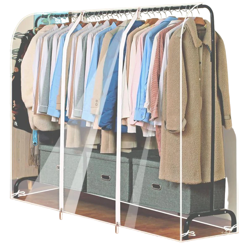 Funda Protectora de Ropa Transparente Gruesa de PEVA Impermeable para Armario