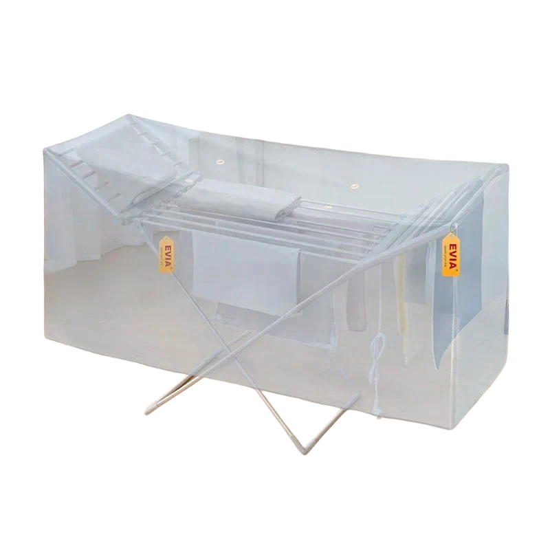 Funda para tendedero eléctrico plegable con alas, 146x53x74 cm, protector antipolvo