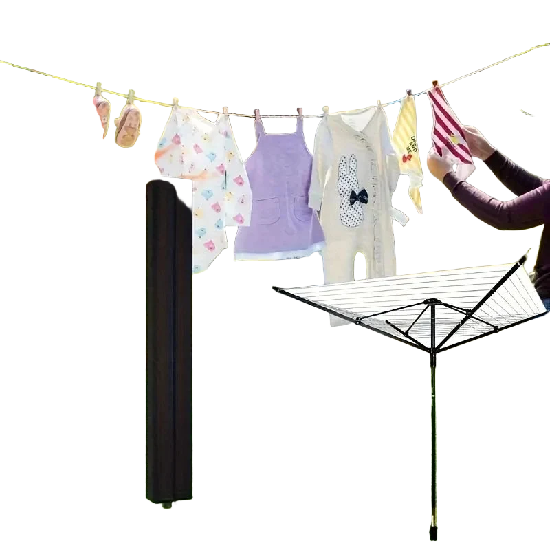 Funda para tendedero de ropa con cremallera fácil, gran capacidad protectora para interior y exterior