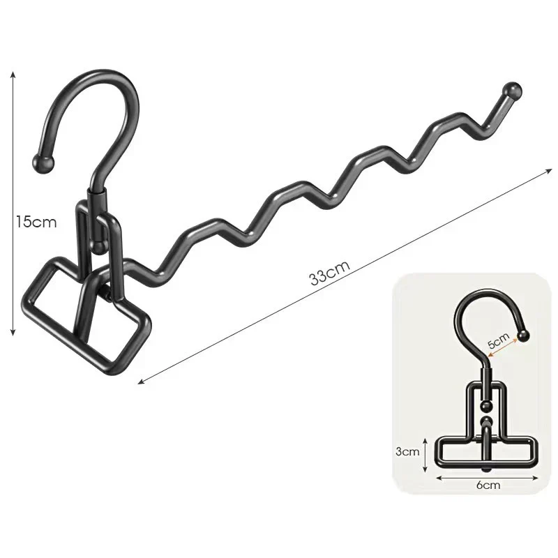 Organizador de Colgadores de Ropa Plegable de Acero Inoxidable Multifuncional para Viaje y Hotel