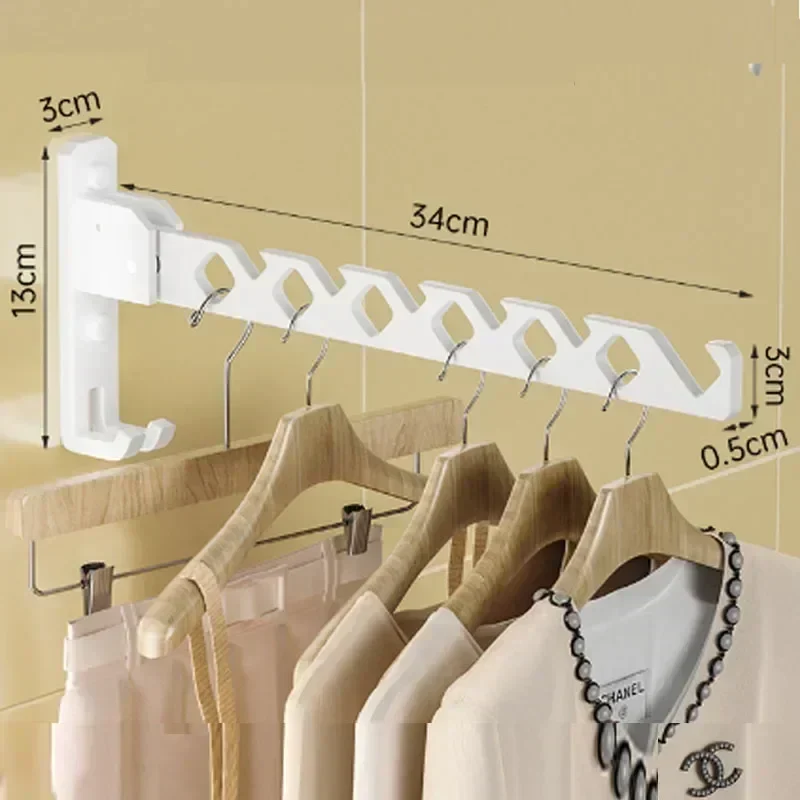 Tendedero de Ropa Plegable, Ajustable y de Pared con Gran Capacidad