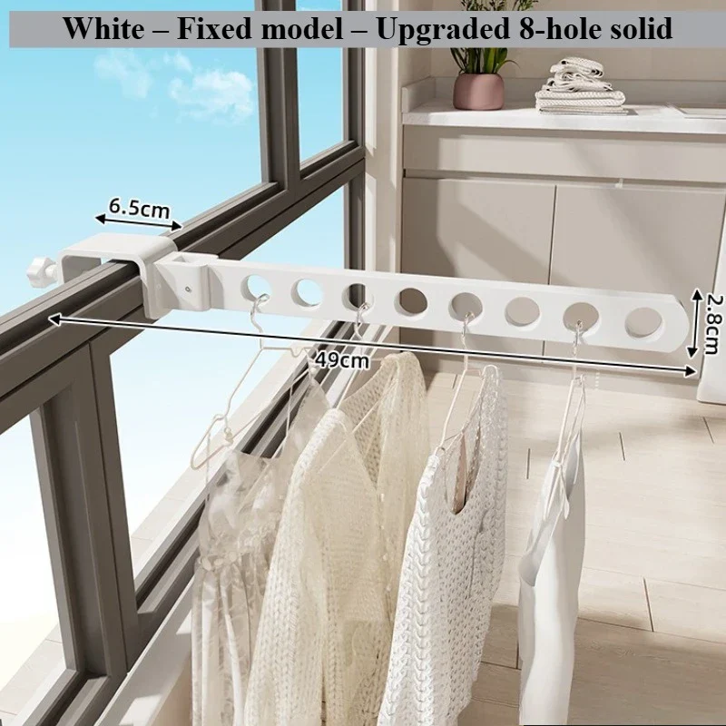 Tendedero de Ropa Giratorio y Plegable de Aluminio para Pared