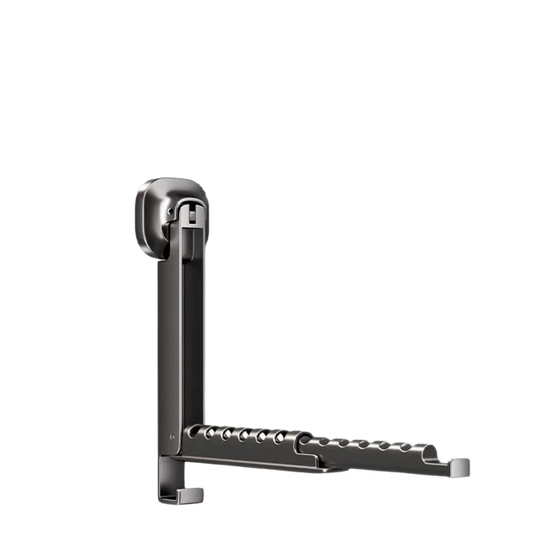 1PCS No-drill Installation Folding Clothes Drying Rack Wall Mounted Retractable Suction Cup Clothes Hanger
