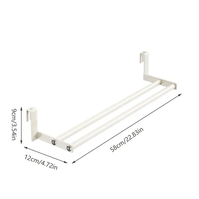 Tendedero de Pared Retráctil de Alta Resistencia, Ahorro de Espacio para Toallas y Ropa, para Radiador, Dormitorio y Baño