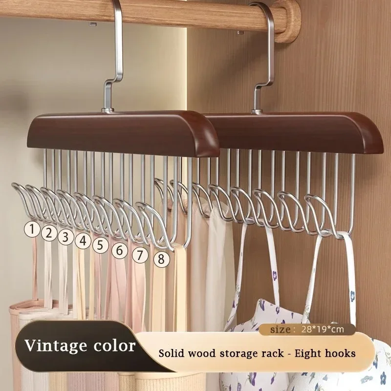 Perchero Multifuncional de Madera para Ropa Interior y Accesorios - Organizador de Armario y Secado