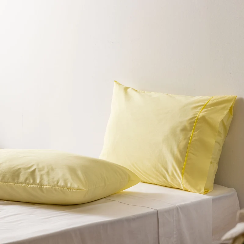 Funda de Almohada Don Algodon Percal Limón