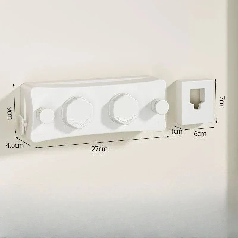Tendedero Retráctil de Pared de Doble Línea para Exterior