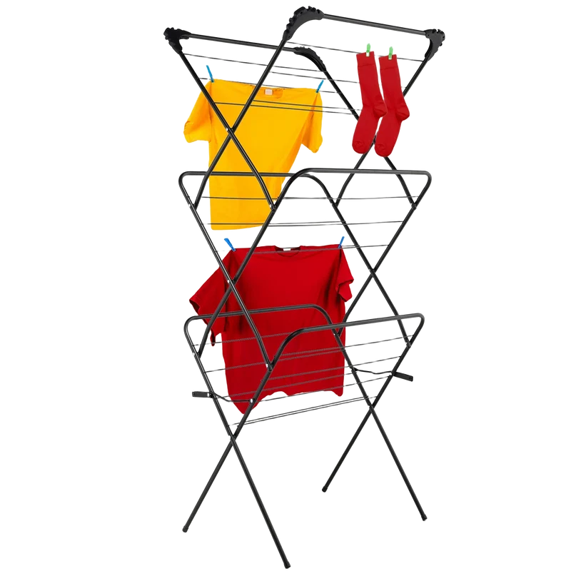 KADAX Tendedero de Ropa Vertical Estrecho Plegable para Balcón