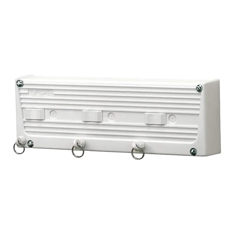 Tendedero de Ropa Automático Cuncial con 3 Cuerdas Extensibles de Hasta 5m Cada una, Ideal para Espacios Pequeños, Instalación Fácil, Soporte de Plást