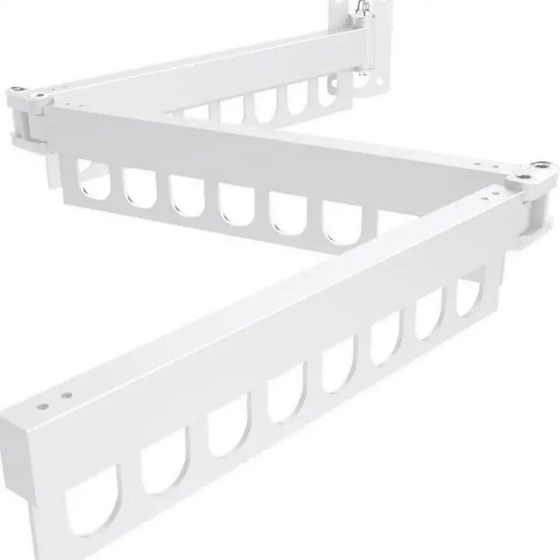Tendedero de Pared Plegable de Metal Retráctil para Balcón y Hogar