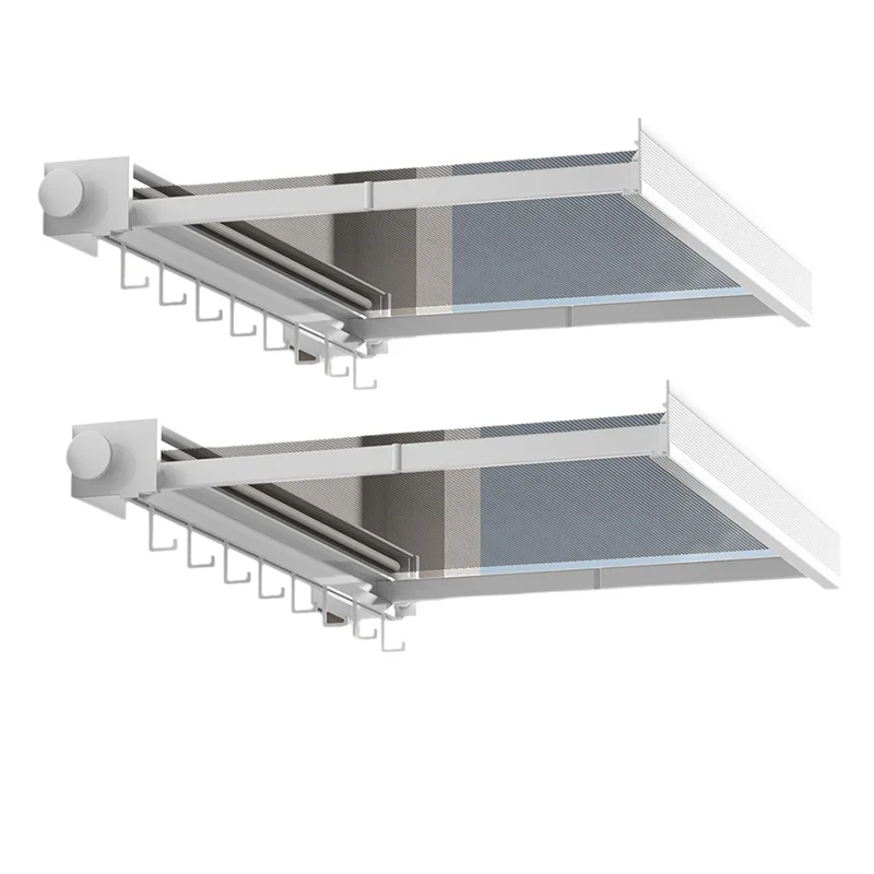 Tendedero retráctil invisible plegable para ropa, sin taladros, bolsa de secado para interior y exterior - ABLI