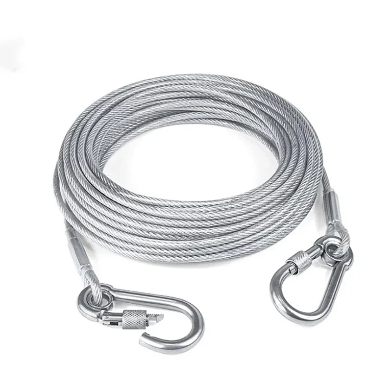 Cuerda de Acero Inoxidable Doble Extremo para Tender la Ropa - Multiusos