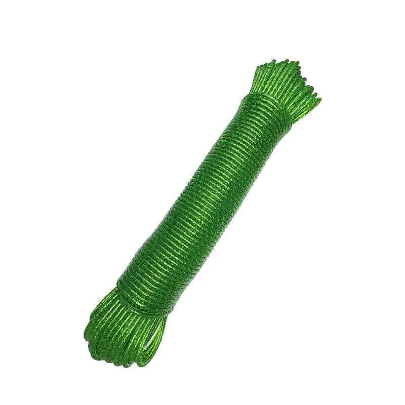 Cuerda para Tender Ropa 20m - Cable de Acero Antiviento para Jardín y Camping