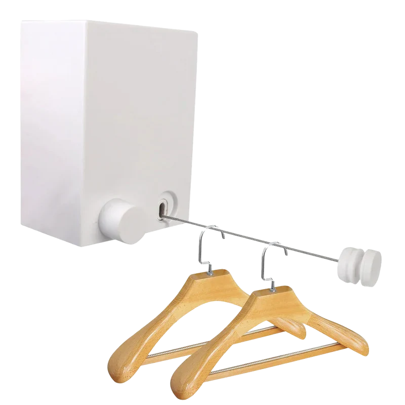 Tendedero Retráctil de Pared 4M - Secado Invisible para Interior y Exterior
