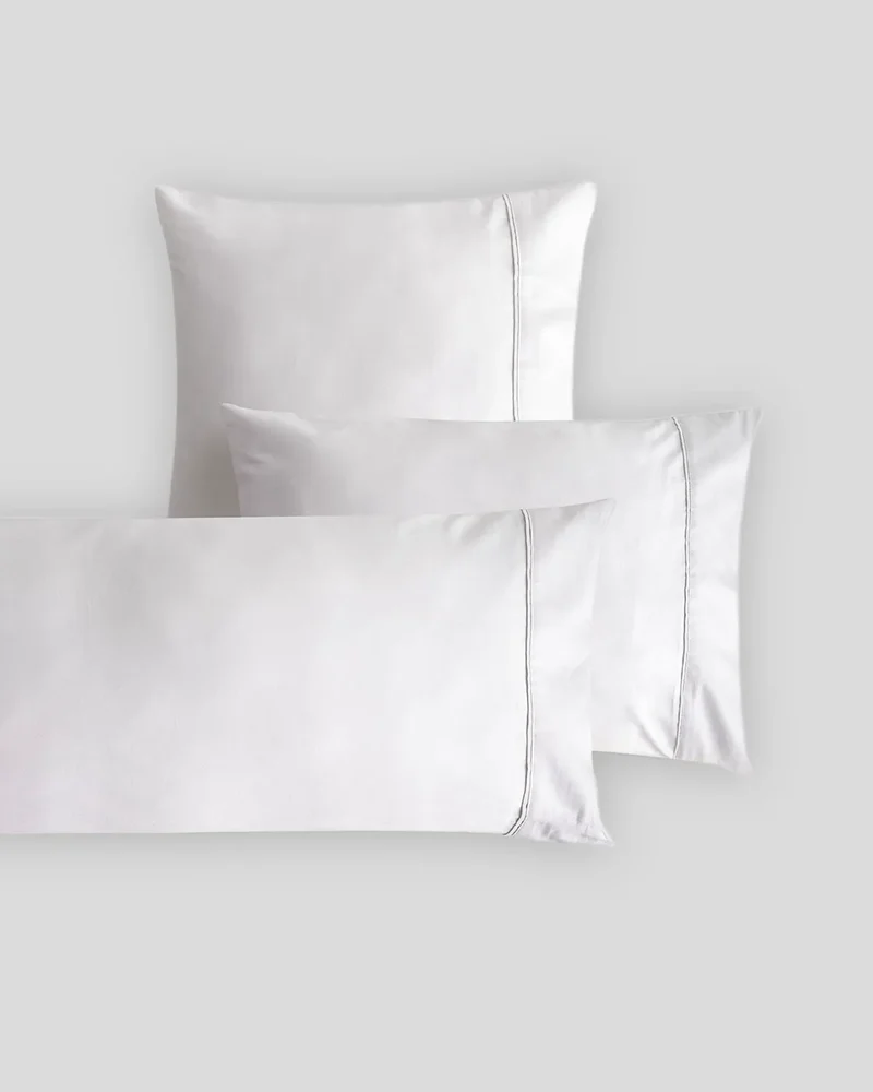 Funda de Almohada Don Algodon Satén 300 Hilos Elba Blanco