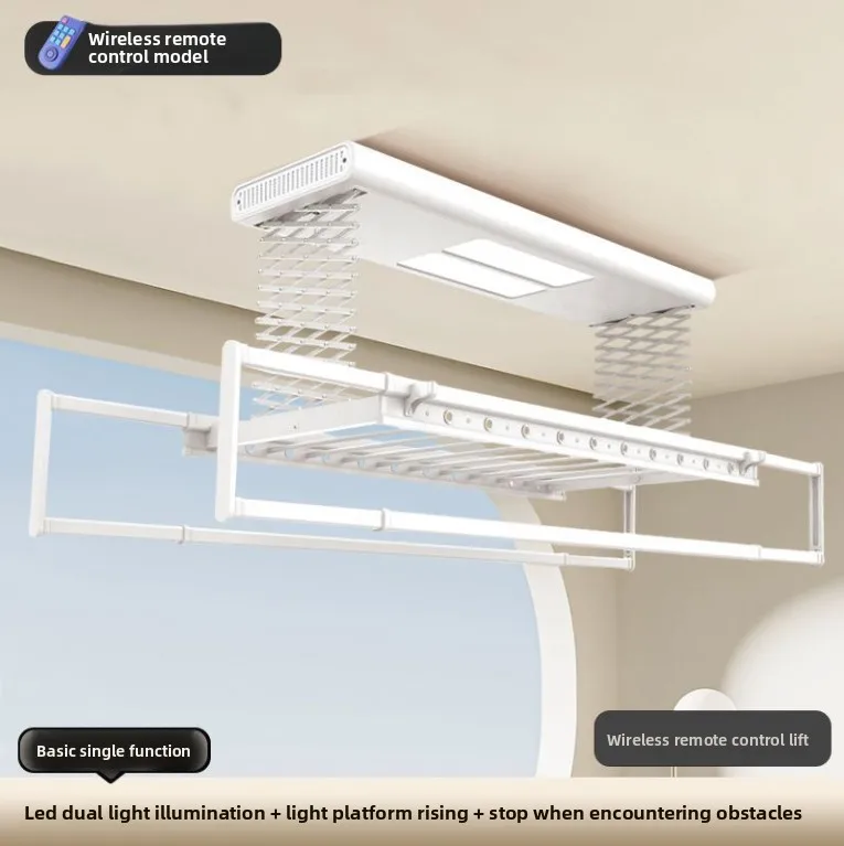 Tendedero Eléctrico Inteligente para Balcón con Control Remoto, Automático y Telescópico