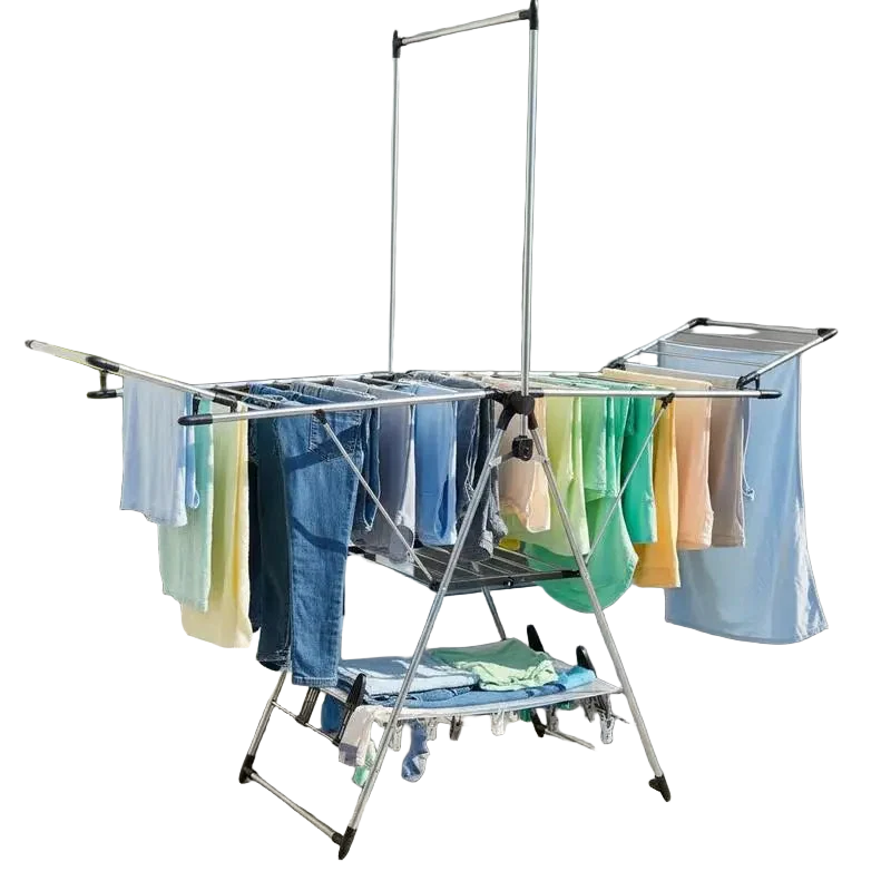 Tendedero de Ropa con Altura Ajustable de 6 Niveles
