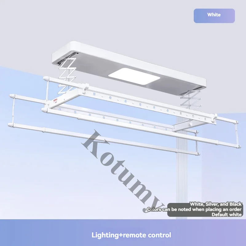 Tendedero de Ropa Eléctrico Inteligente con Control Remoto, Plegable y Retráctil
