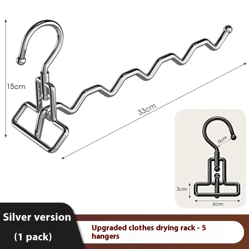 Tendedero de Ropa Portátil Multifuncional - Percha de Acero Inoxidable Plegable para Viaje, Dormitorio, Interior y Exterior