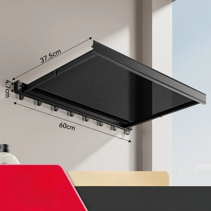 Tendedero de Pared Plegable para Gorros y Ropa - Organizador Ahorrador de Espacio con Múltiples Ganchos para Baño, Balcón y Entrada