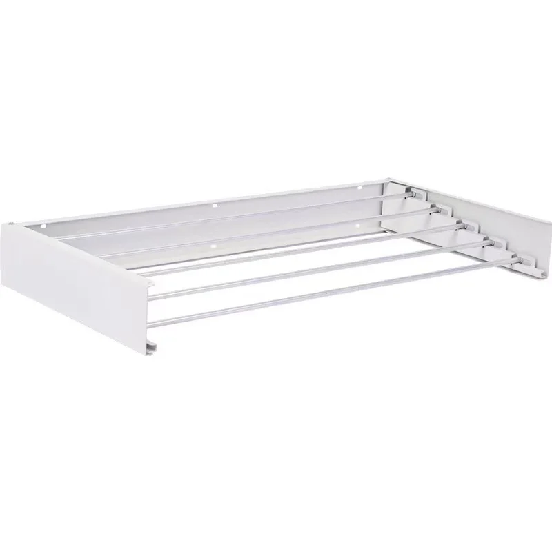 Tendedero de Ropa Plegable Invisible para Pared, Extensible para Interior, Balcón, Baño