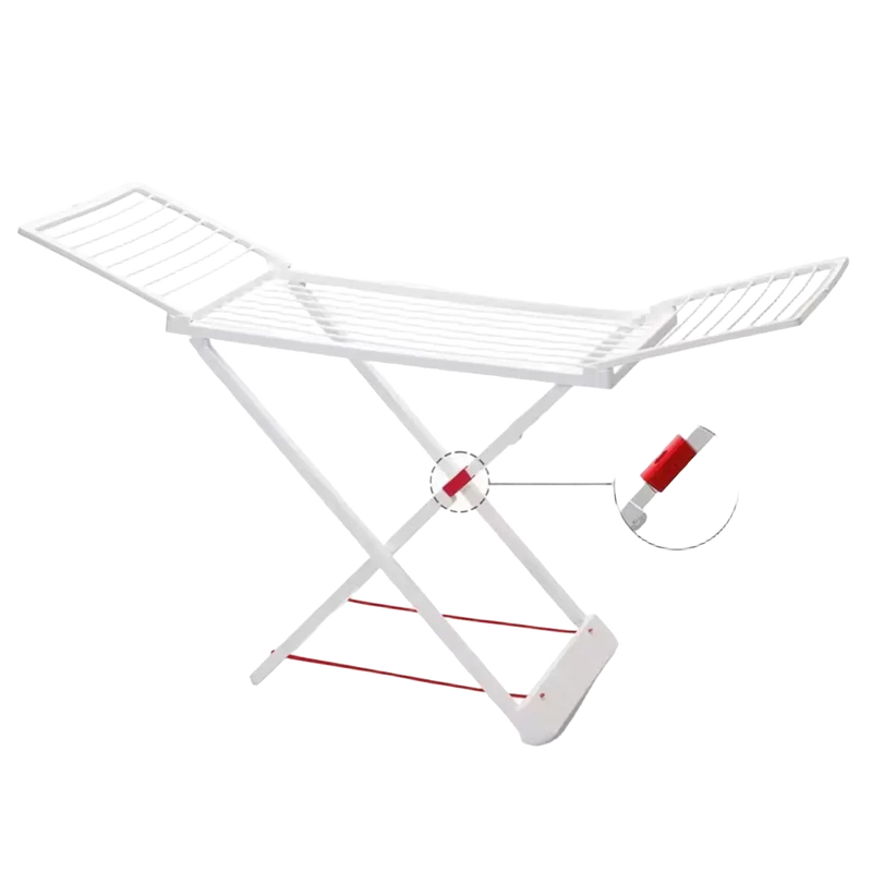 Tendedero de Ropa Plegable Blanco 20m² – Autoportante, Ahorro de Espacio, Resistente, 180x108x55 cm para Balcón y Jardín