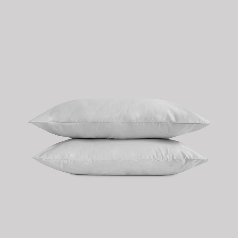 Funda de Almohada Lisa Gris
