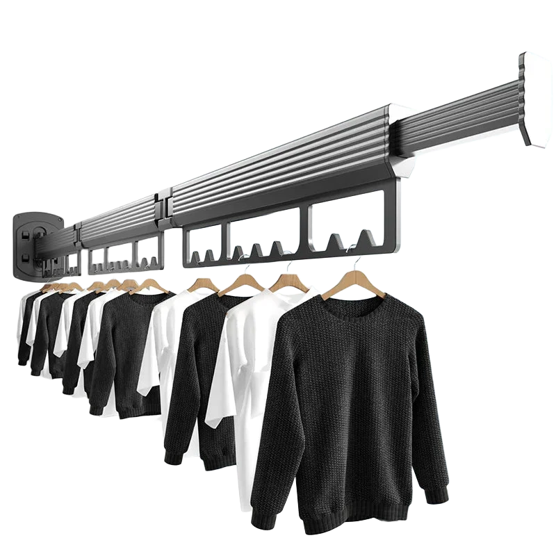 Tendedero de Ropa de Aluminio Plegable para Pared - Ideal para Balcón, Baño, Cocina