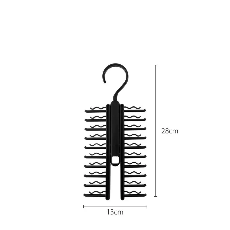 Percha para Corbata Giratoria 20 Ranuras - Organizador de Armario para Corbata y Cinturón