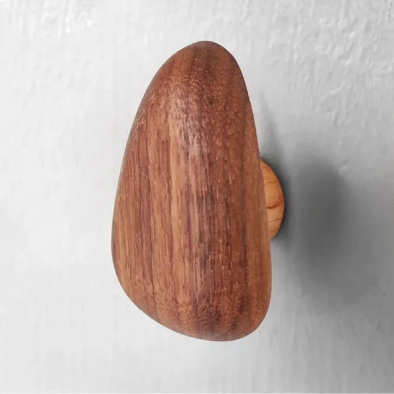 Pebble Pull Walnut Drawer Handle