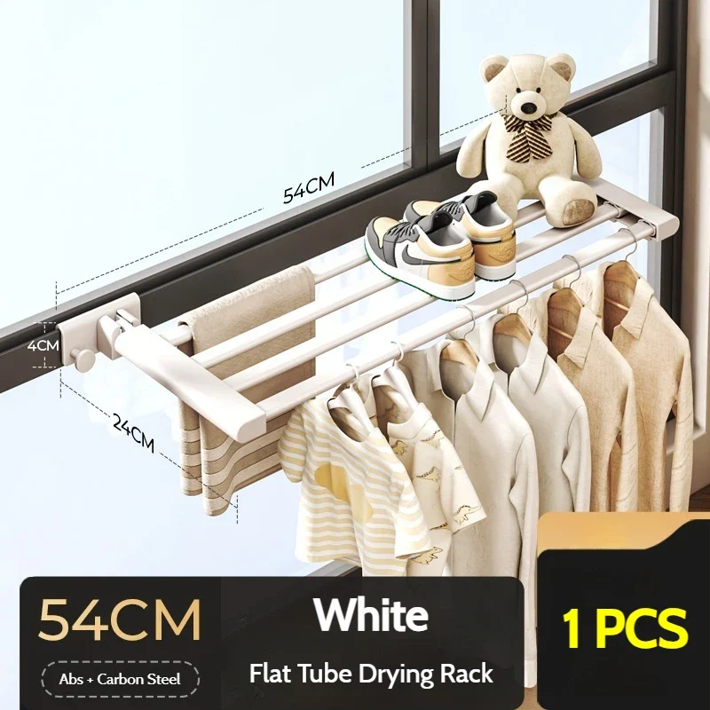 Tendedero de Ropa Plegable Versátil - Secador Portátil Ahorrador de Espacio, Sin Taladros, para Interior y Balcón
