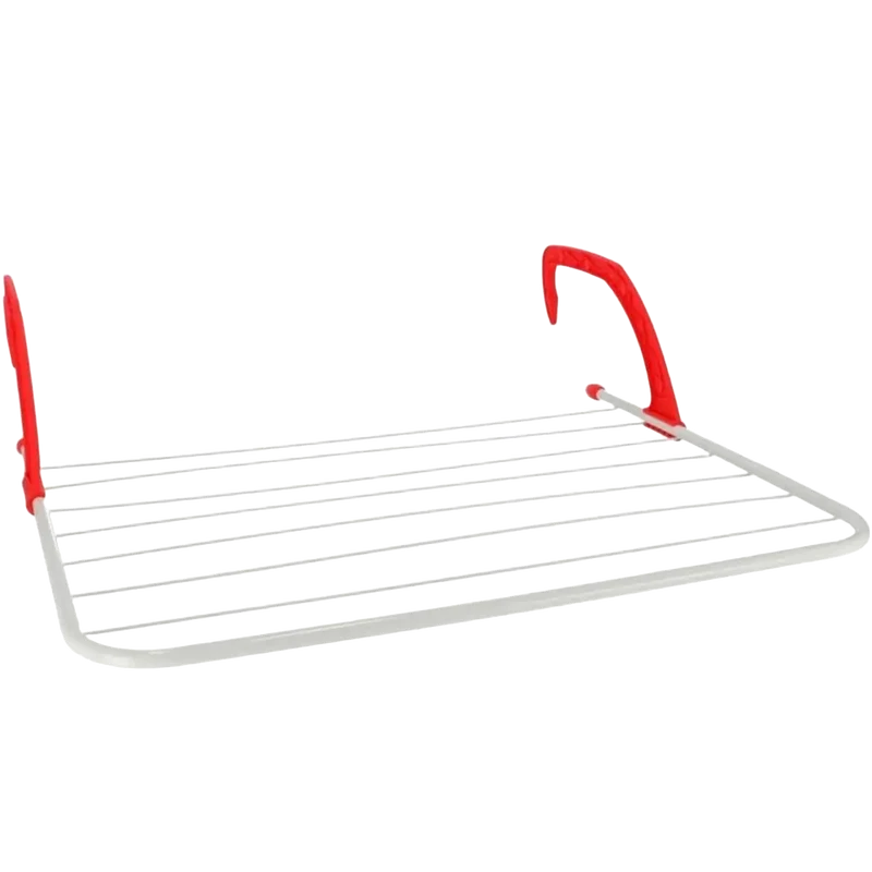Tendedero de ropa plegable de resina plástica, 4 m, para balcón o radiador