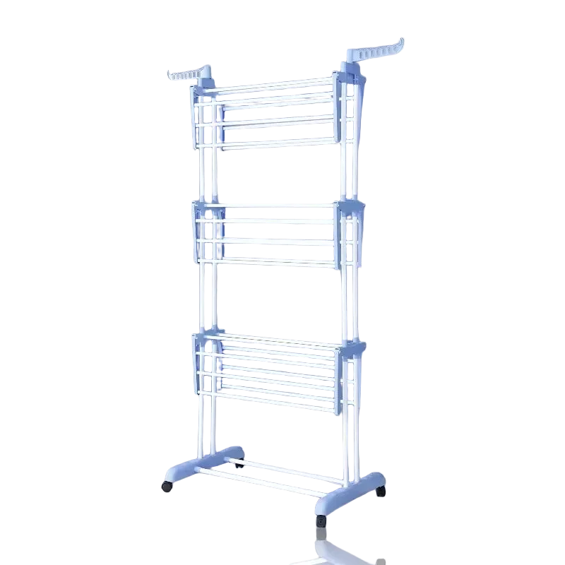 Emipro - Tendedero plegable de 4 niveles, alta resistencia, acero inoxidable, 77x44x160 cm, ideal para secado eficiente y ahorro de espacio, fácil mon