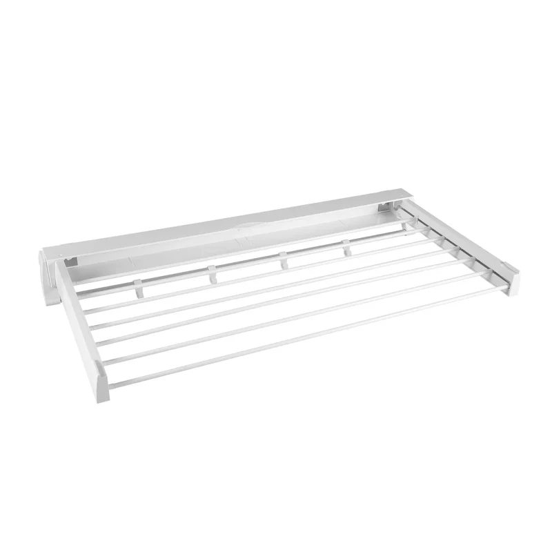 Tendedero de Ropa Retráctil de Pared 84cm Aluminio ABS 2kg