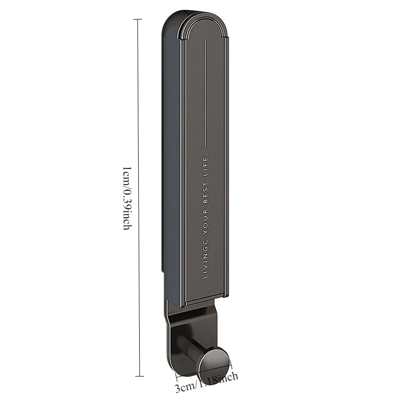 Tendedero de Ropa Plegable Retráctil 1 Pieza, Aluminio Aeroespacial, Sin Perforaciones, para Balcón Baño Interior Ventana