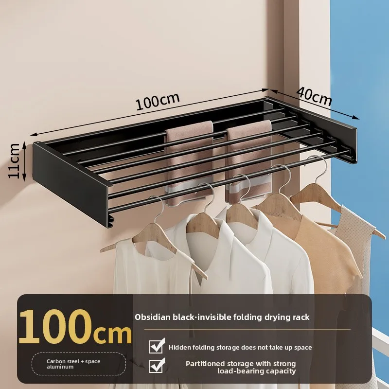 Tendedero de Ropa Retráctil Invisible Plegable para Balcón y Baño Multifuncional