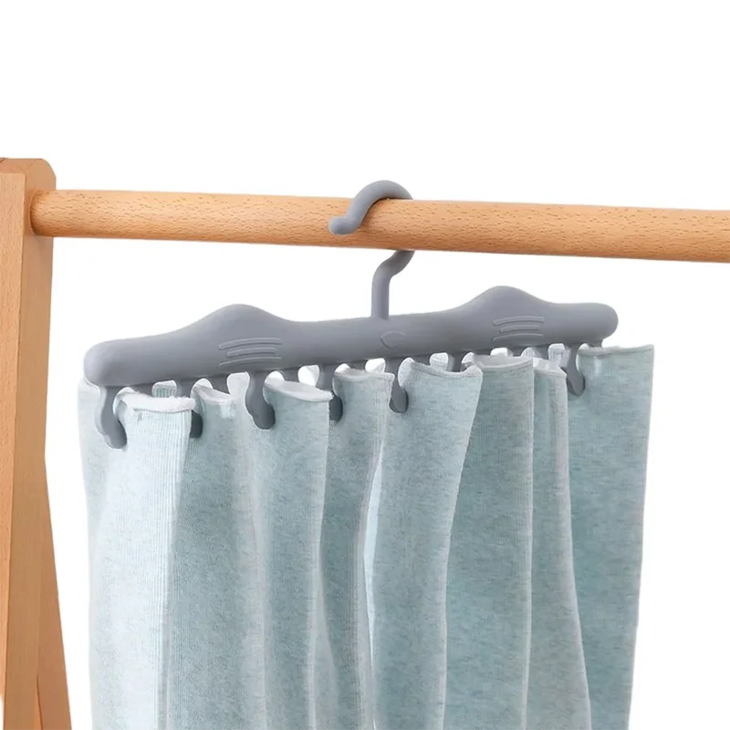 Colgador de Calcetines Antiviento con Pinzas y Escurridor - Tendedero de Ropa Resistente