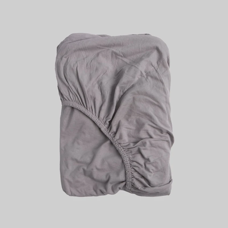 Sábana Bajera Don Algodon Jersey Gris