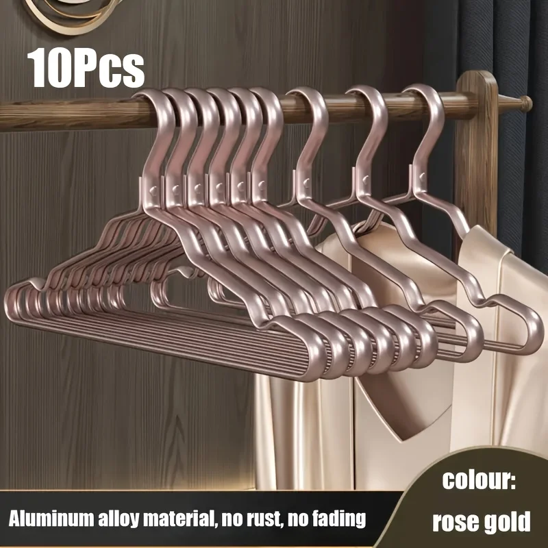 Tendedero de Ropa de Metal Suave y Resistente, Perchero Ligero para Chaquetas, Pantalones y Ropa Casual