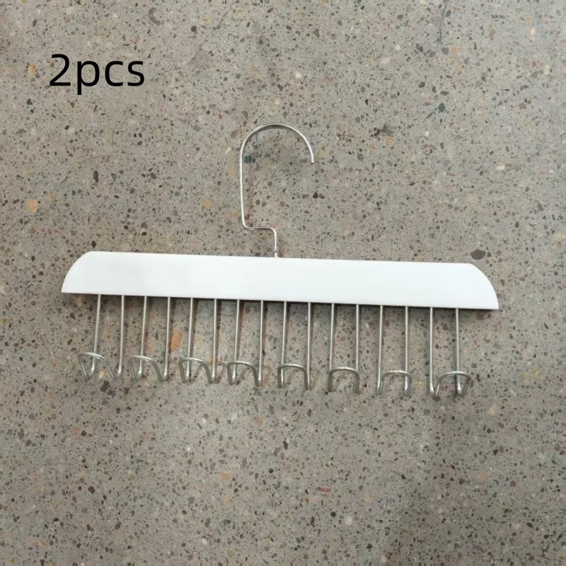 2 Piezas/Colgador de Ropa de Madera Sólida con Forma Ondulada Multifuncional para Hogar, Gancho para Colgar, Solución de Almacenamiento