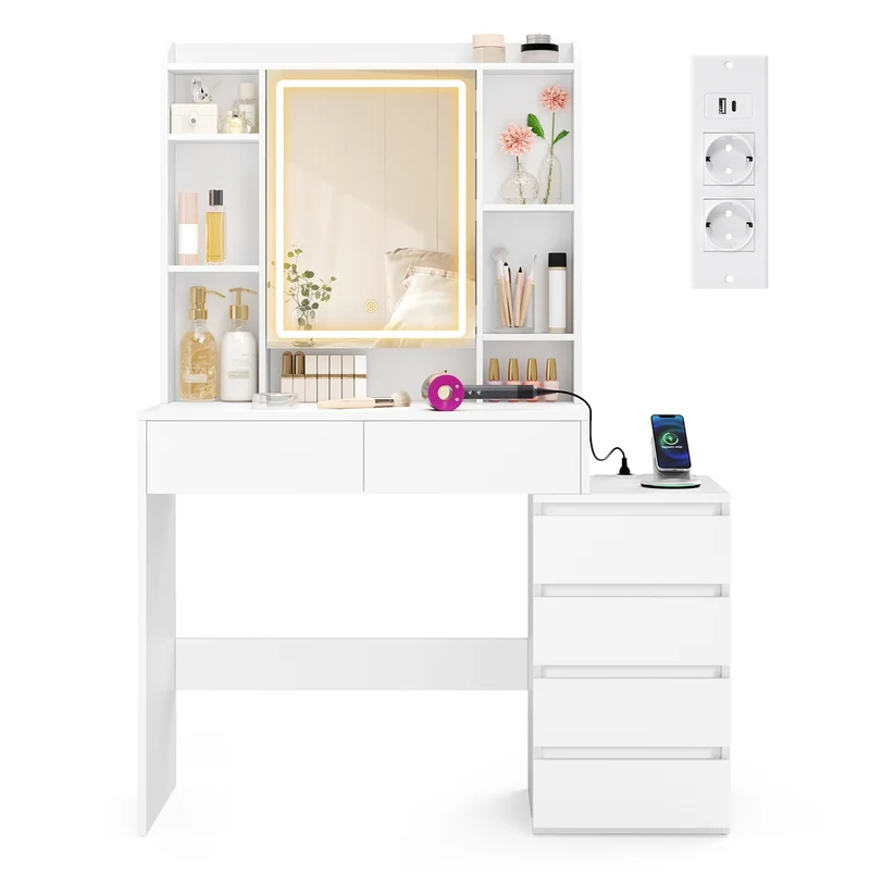 Colección - Tocador con Luces LED de Brillo Ajustable