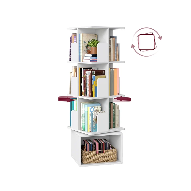 Custos Colección - Estantería giratoria con compartimentos abiertos práctica