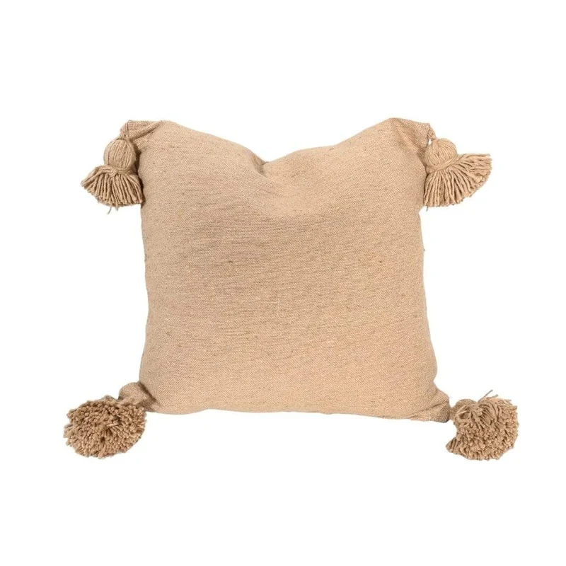 PomPom Cushion Cover | Sand 60x60cm