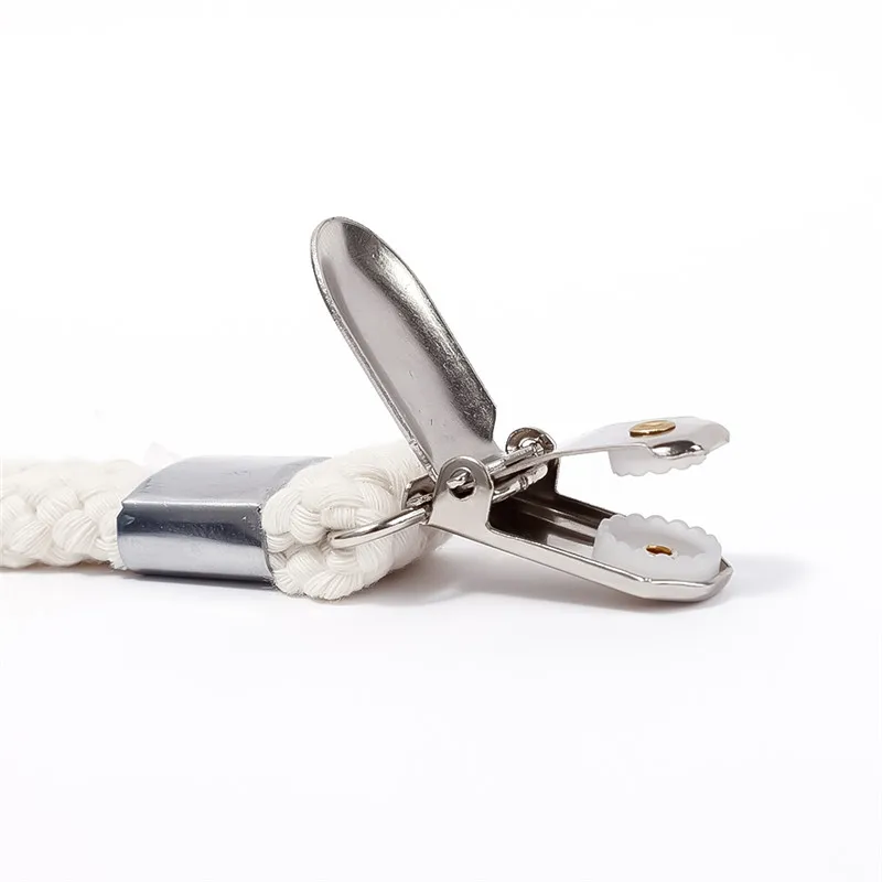 5 Pinzas Antideslizantes de Baño para Toallas - Clip de Acero Inoxidable y Algodón para Calcetines y Ropa - Organizador de Almacenamiento para el Hoga