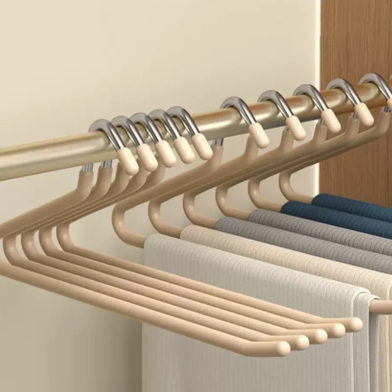 Pack de 5/10 Perchas Antideslizantes para Pantalones en Forma de Ganso, Pinzas sin Marcas, Organizador de Armario