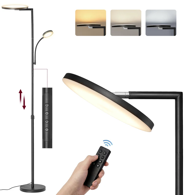 Lámpara LED de Pie Orientable