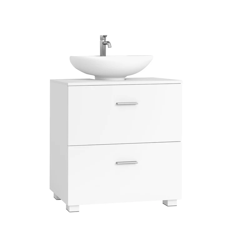 Mueble bajo lavabo móvil con cajones amplios y patas altas