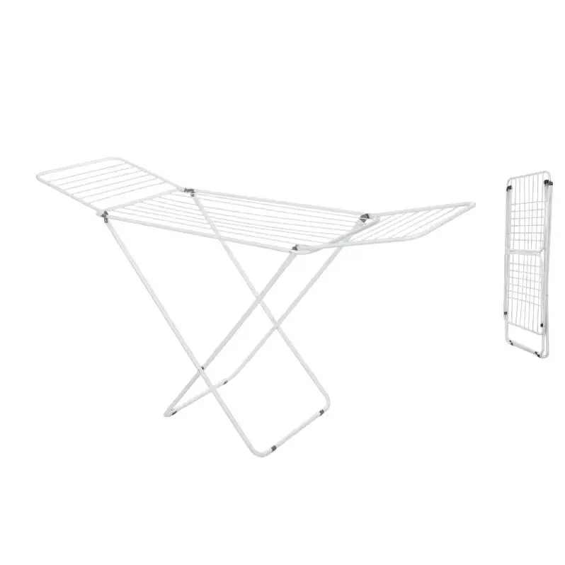 Tendedero plegable M2 Tec con alas extensibles, 182x95x47 cm, acero inoxidable, perfecto para uso interior y exterior, soporta hasta 20 kg, diseño aho