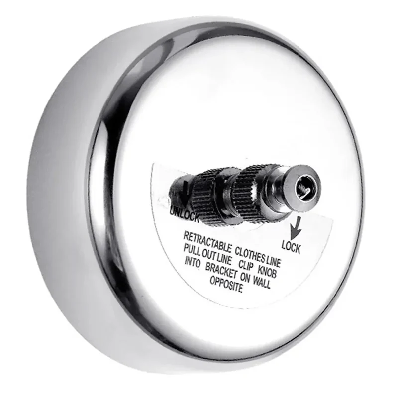 Tendedero de Ropa Retráctil de Acero Inoxidable 2.8m - Cuerda Telescópica para Interior y Exterior